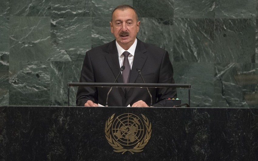Президент Ильхам Алиев: Армения чертит мнимые карты и помещает на них Нагорный Карабах