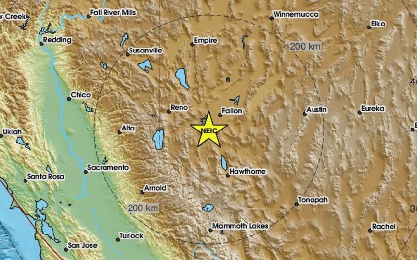 На западе США произошло сильное землетрясение