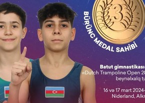 Azərbaycanın iki gimnastı Niderlandda qızıl medal qazanıb
