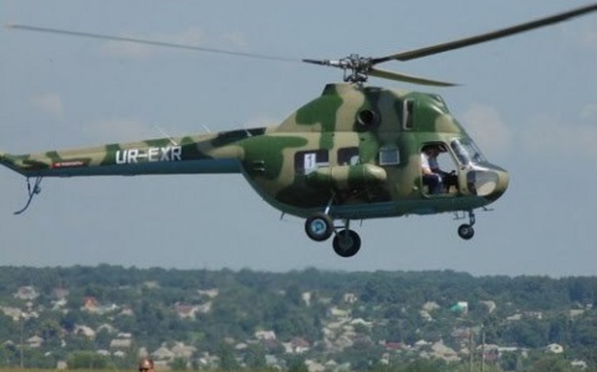 Ukraynada hərbi helikopter qəzaya uğrayıb