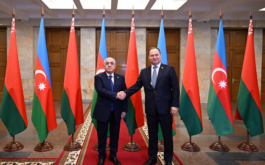 PMs of Azerbaijan, Belarus meet in Minsk