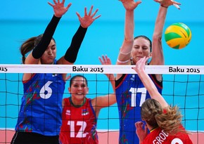 Women's volleyball team of Azerbaijan compete in semifinals