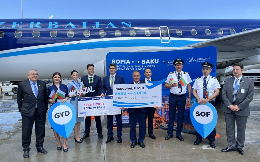 AZAL completes its inaugural flight to Sofia