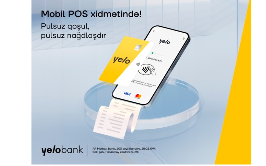 “Yelo Bank” biznes sahibləri üçün Mobil POS xidmətini təqdim edir