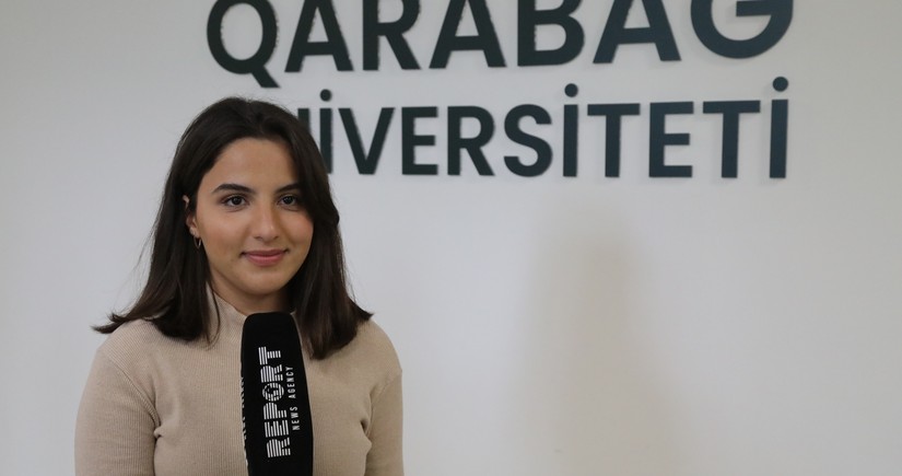 Qarabağ Universitetinin tələbəsi: Xankəndidə lazımi mühit var