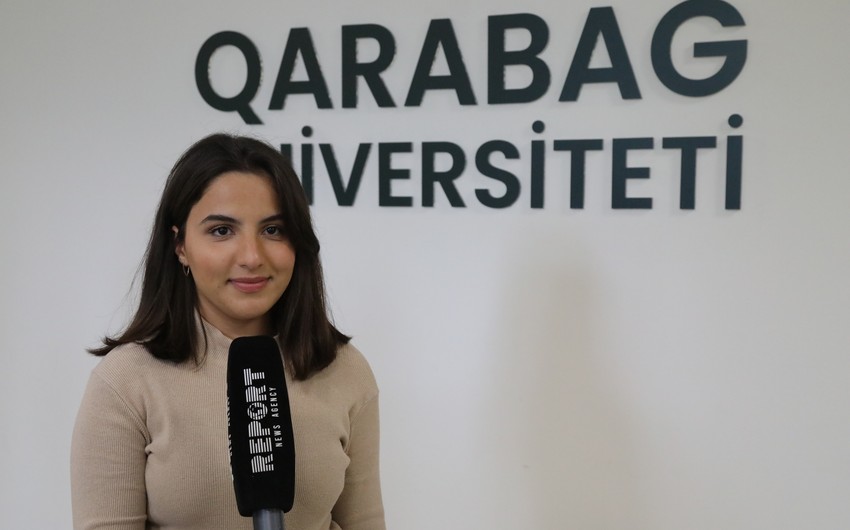 Qarabağ Universitetinin tələbəsi: Xankəndidə lazımi mühit var