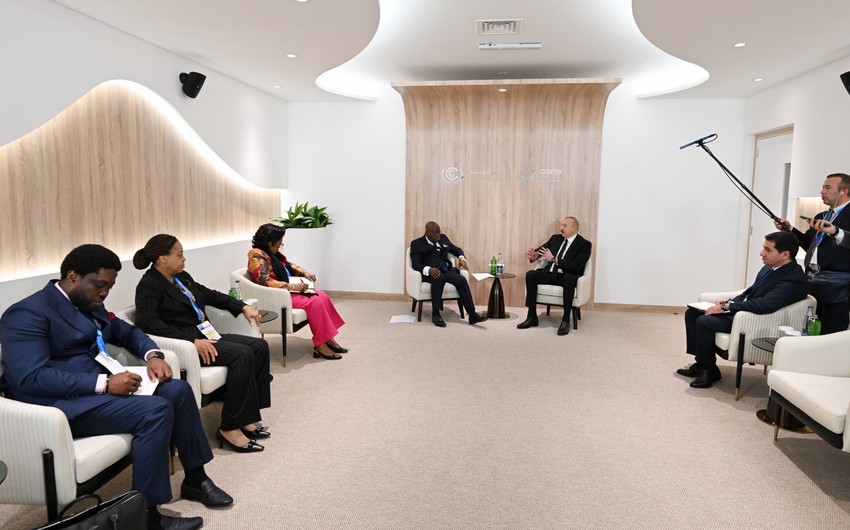 President Ilham Aliyev meets with President of Ghana