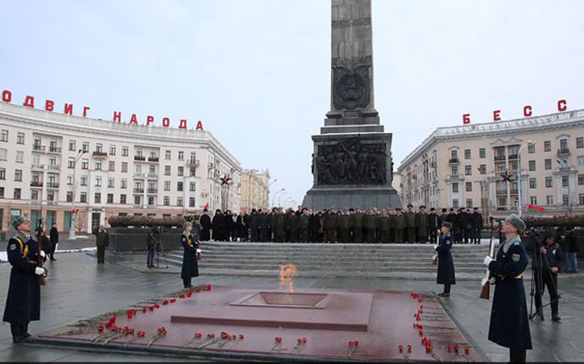Закир Гасанов принял участие в мероприятиях, посвященных 100-летию Вооруженных сил Беларуси