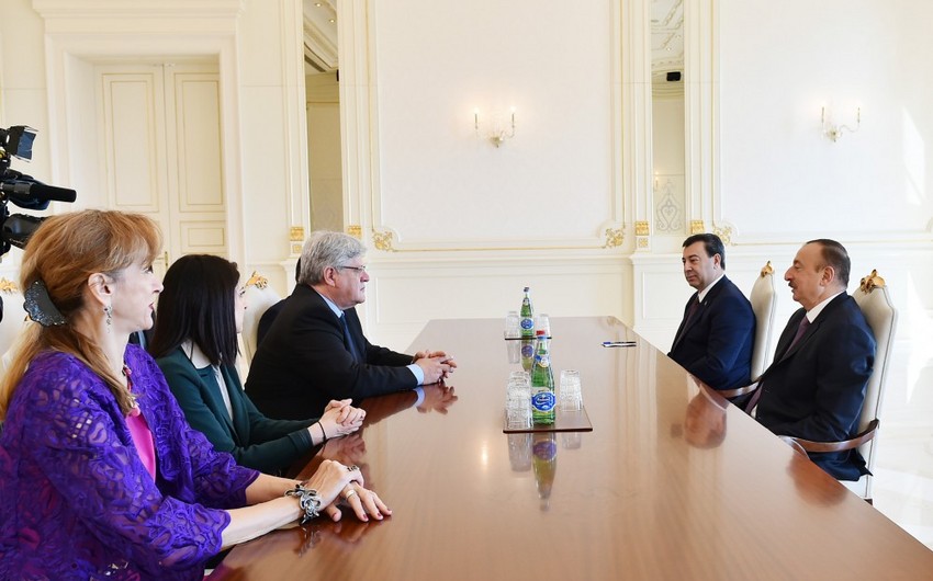 President Ilham Aliyev received co-rapporteurs of PACE Monitoring Committee