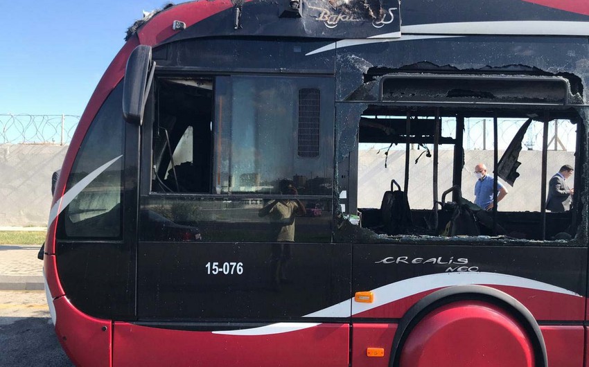 Sərnişin avtobusundakı yanğınla əlaqədar komissiya yaradıldı