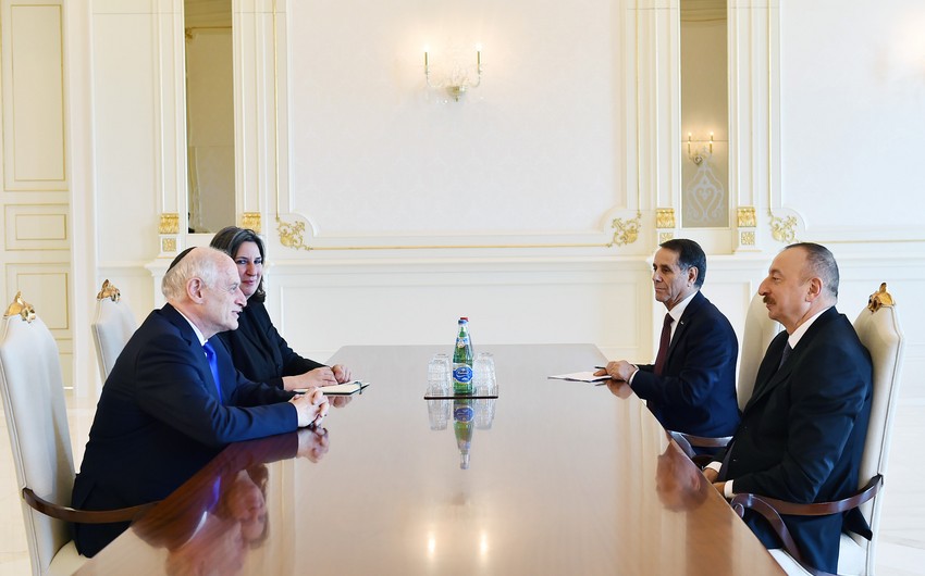 President Ilham Aliyev receives Executive Vice Chairman of Conference of Presidents of Major American Jewish Organizations