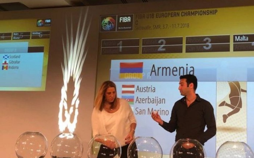Azerbaijani and Armenian teams in same qualifying group at European Championship