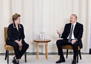 Ilham Aliyev meets with president of New Development Bank in Kazan