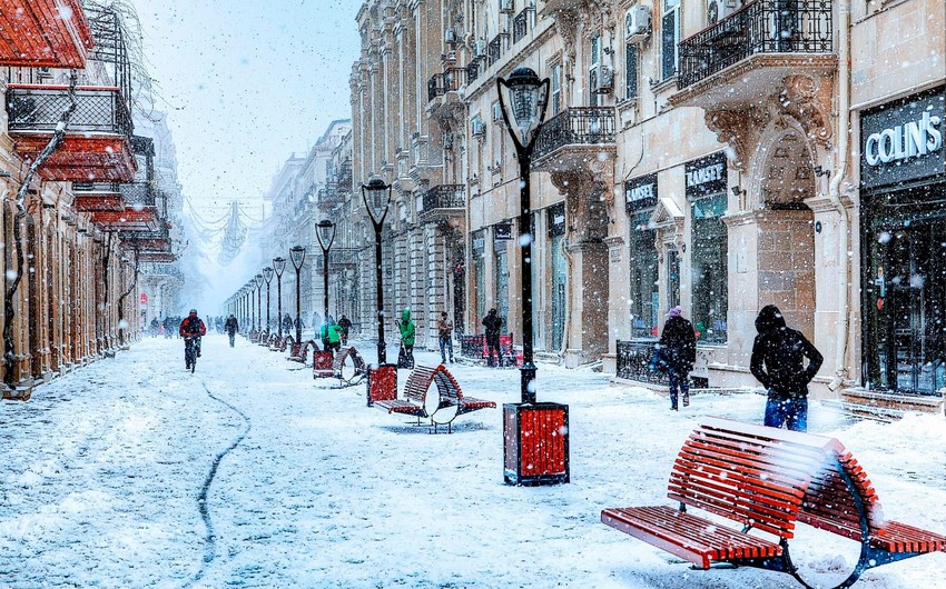 Фото Баку в зимний период: WebP изображение высокого качества | Баку зимой Фото № скачать