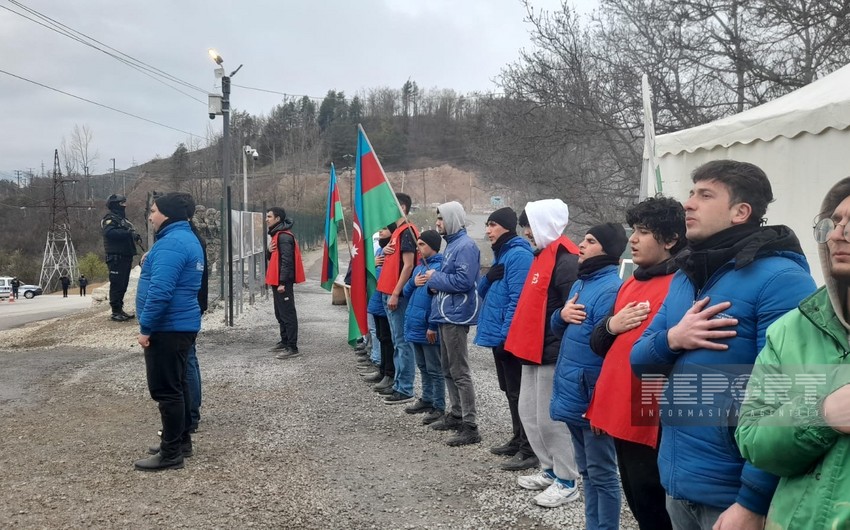 Xankəndi-Laçın yolu: Ekofəalların aksiyası 127 gündür yüksək fəallıqla davam edir