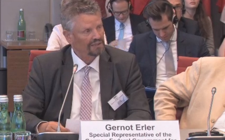 Гернот Эрлер: Германия поддерживает интенсификацию переговоров по карабахскому конфликту в рамках ОБСЕ