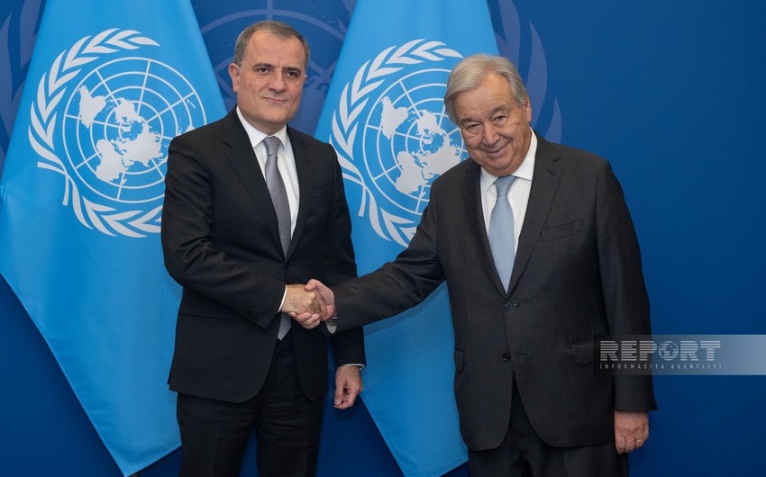 Azerbaijani FM discusses Baku-Yerevan peace agreement talks with UN Secretary-General