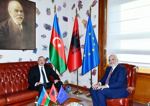 Состоялась встреча президента Ильхама Алиева с премьер-министром Албании один на один