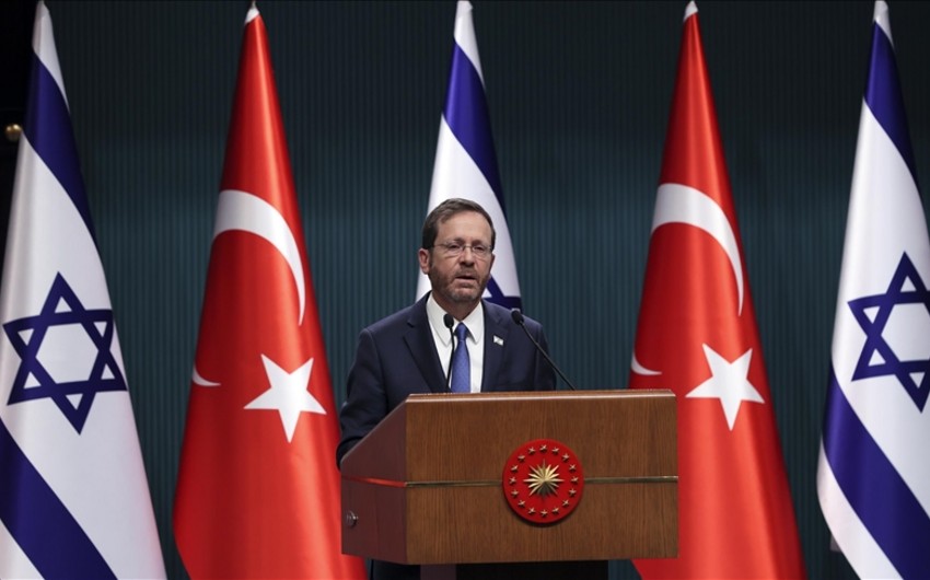 İsrail Prezidenti: Türkiyə ilə əməkdaşlığın inkişafı regionun xeyrinə olacaq