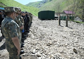 Leadership of Azerbaijan's Defense Ministry inspects combat training of units