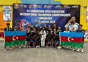 Azərbaycan taekvondoçuları Özbəkistanda 12 medal qazanıblar