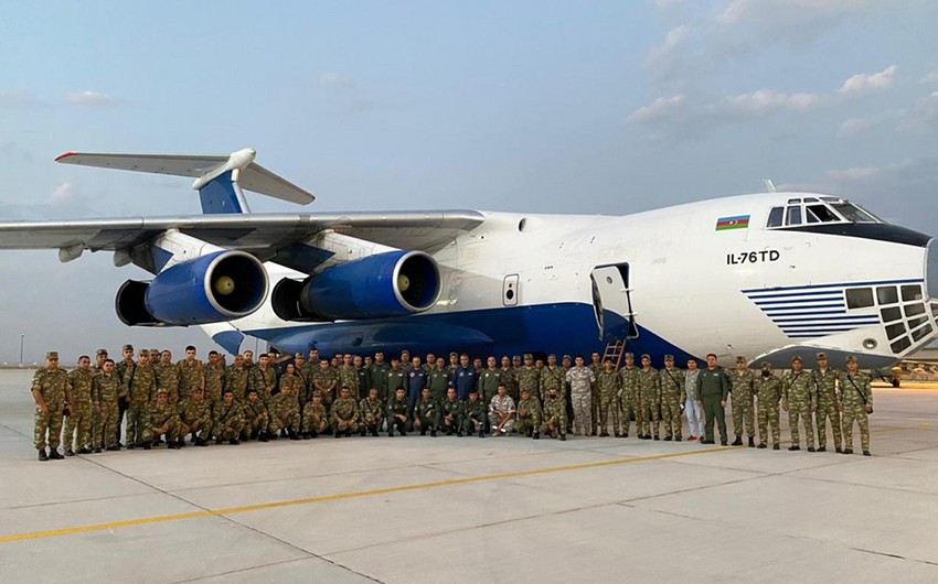 Azerbaijani servicemen leaving for TurAz Falcon - 2021 Exercises are in Turkey