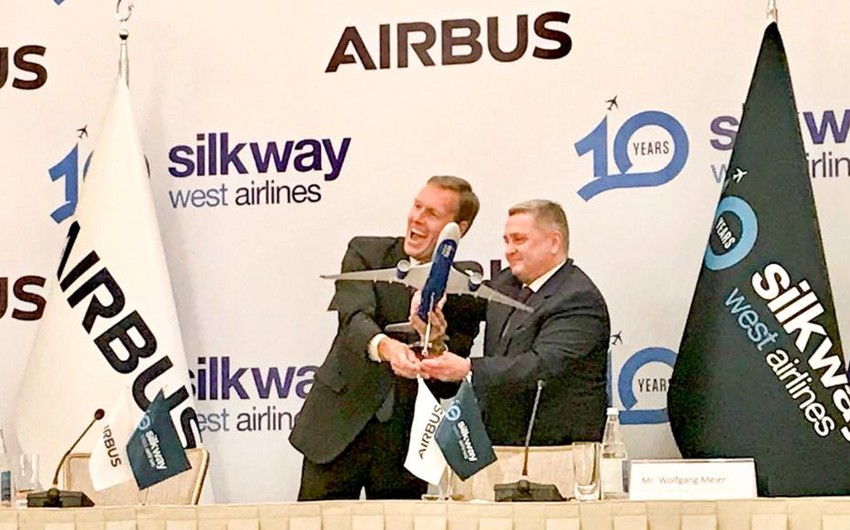 Silk Way West Airlines подтверждает покупку  двух самолетов нового поколения Airbus A350F 