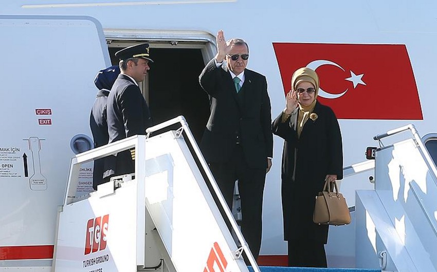 Recep Tayyip Erdoğan leaves for Azerbaijan