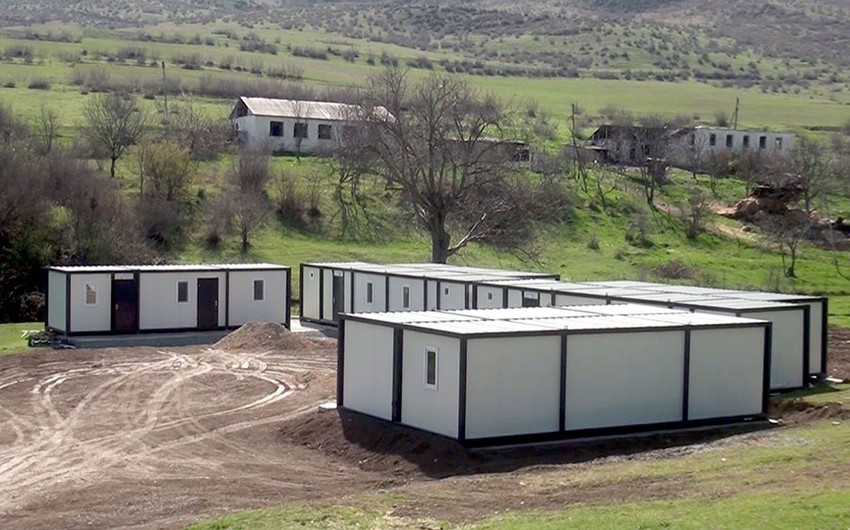 Azerbaijan starts to build modular dormitories in liberated territories 
