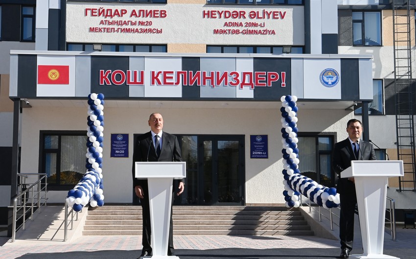 School-Gymnasium educational complex named after Heydar Aliyev inaugurated in Bishkek