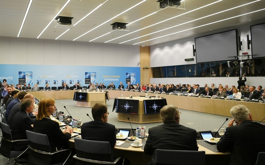 President Ilham Aliyev takes part in North Atlantic Council meeting of NATO in Brussels