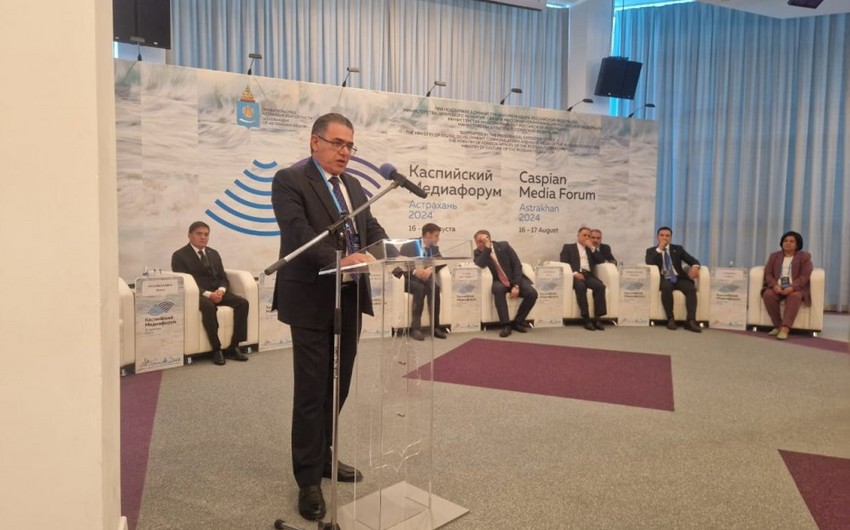 Azerbaijani delegation joins 9th Caspian Media Forum in Astrakhan