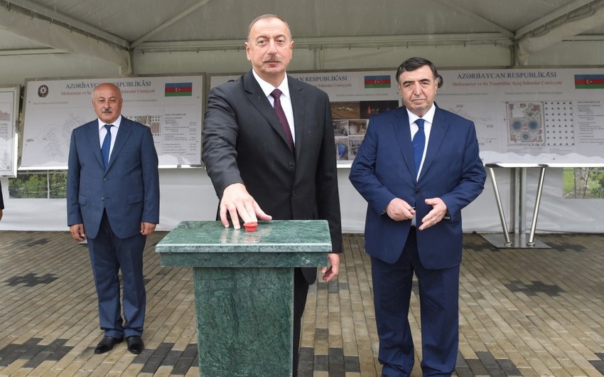 President of Azerbaijan launched Masalli city water supply system