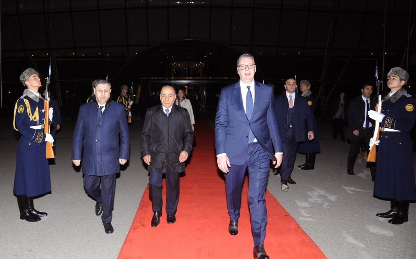 Serbian President Aleksandar Vucic completes working visit to Azerbaijan