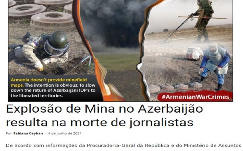 Azerbaijan's friends object to Armenian mine provocations 