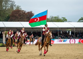 Equestrian show involving Karabakh horses ends