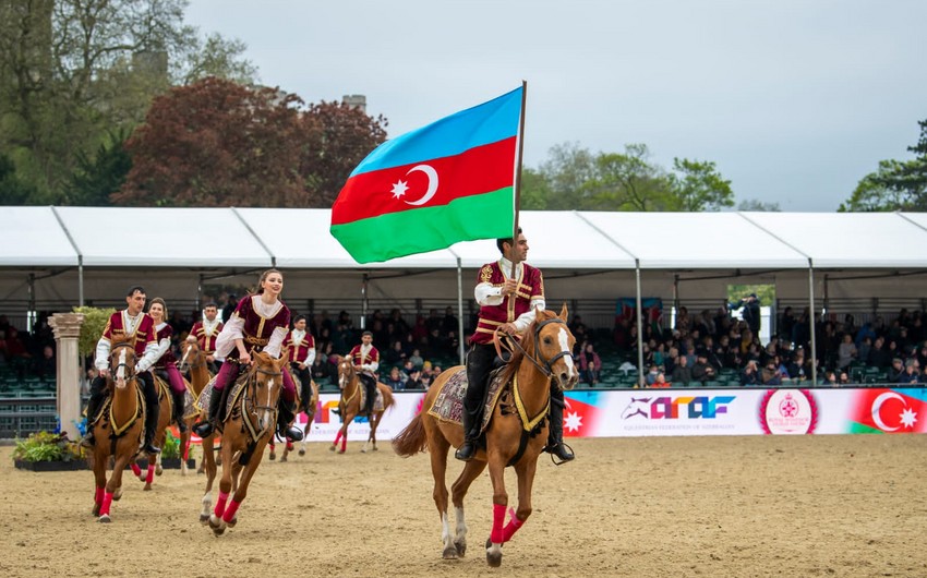 Equestrian show involving Karabakh horses ends