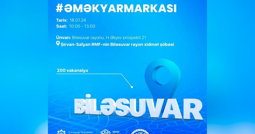 Biləsuvarda əmək yarmarkası keçiriləcək 