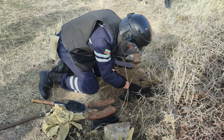 В поселке Бадамлы Шахбузского района обнаружены боеприпасы