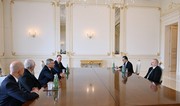 President Ilham Aliyev receives representatives of US Mormon Church and Stirling Foundation