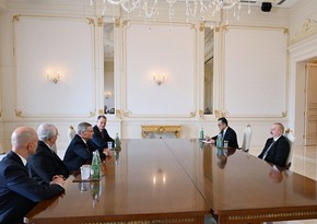 President Ilham Aliyev receives representatives of U.S. Mormon Church and Stirling Foundation
