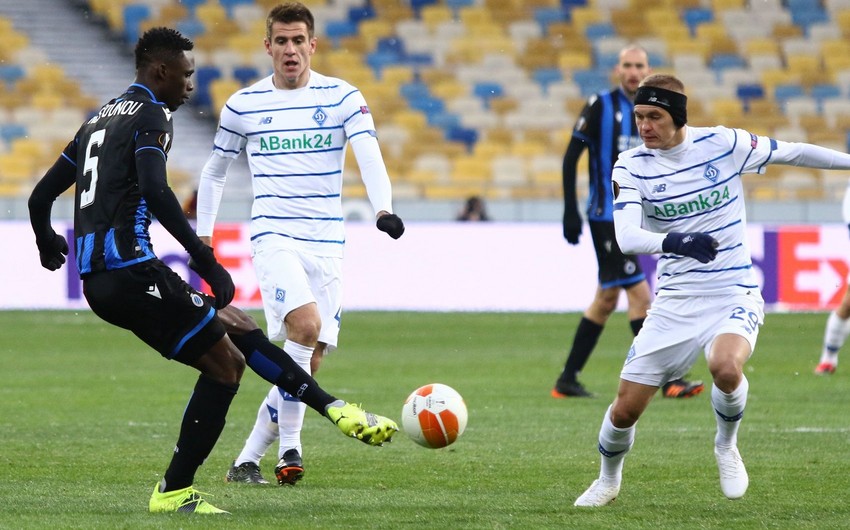Киевское Динамо сыграло вничью с Брюгге в матче Лиги Европы
