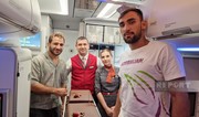 Azerbaijani judokas who won gold medals at Paris Olympics return to Baku