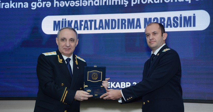 Prokurorluq əməkdaşlarının mükafatlandırma mərasimi keçirilib