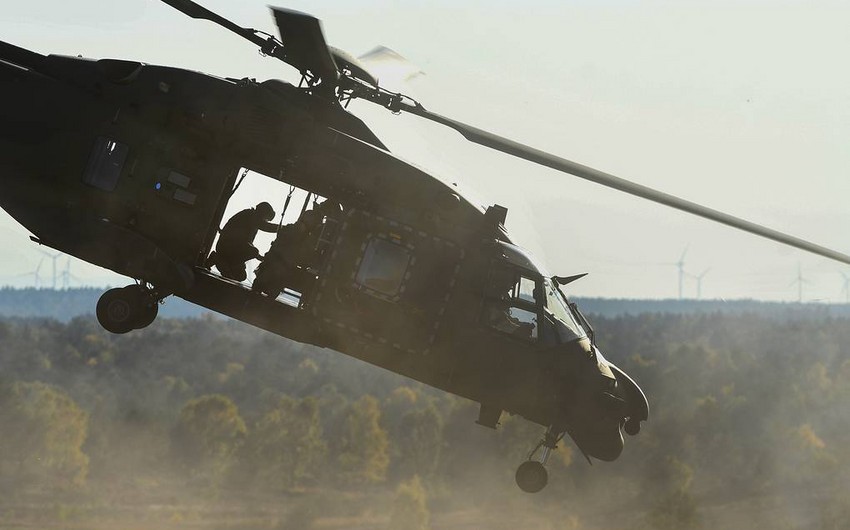 Almaniyada hərbi helikopter qəzaya uğrayıb, 1 nəfər ölüb