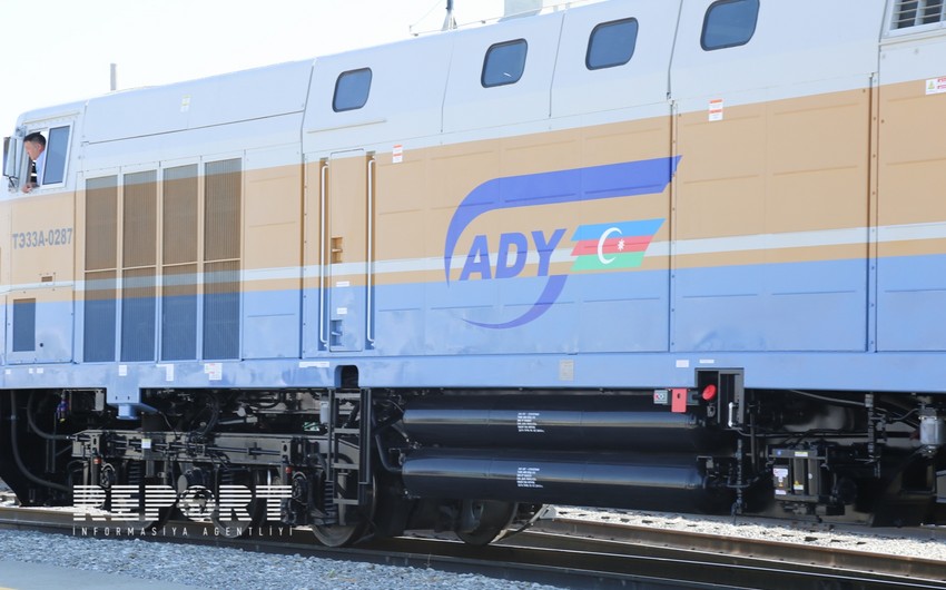 Test container train from China arrives in Alat, Azerbaijan