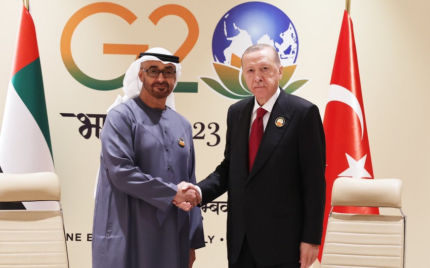 Turkish, UAE presidents discuss development of bilateral ties in India