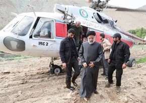 İran Prezidentinin olduğu helikopterin axtarışlarının ilk görüntüləri yayımlanıb
