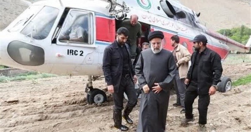 İran Prezidentinin olduğu helikopterin axtarışlarının ilk görüntüləri yayımlanıb