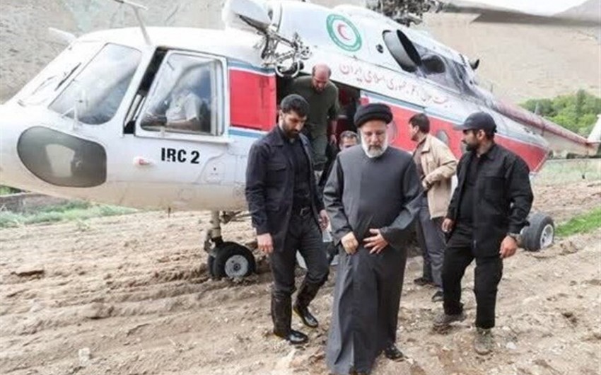 Опубликованы первые кадры поисков упавшего вертолета президента Ирана